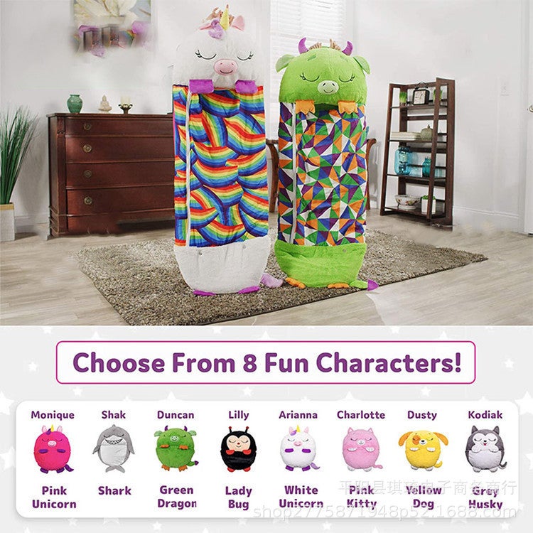 Explosions Sleeping Bag Children'S Cartoon Animal Pillow Sleeping Bag Camping Sleeping Bag - Image 3