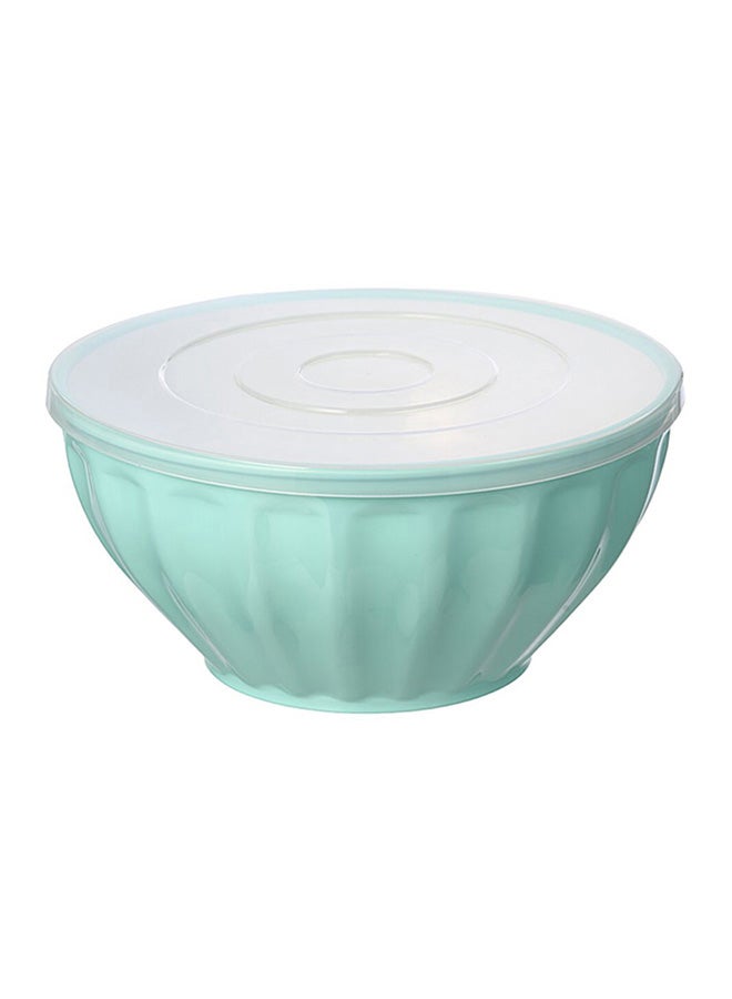 Felli Contemporary Design Round Salad Bowl with Lid Blue and White 3500 ml Y1K120218-G