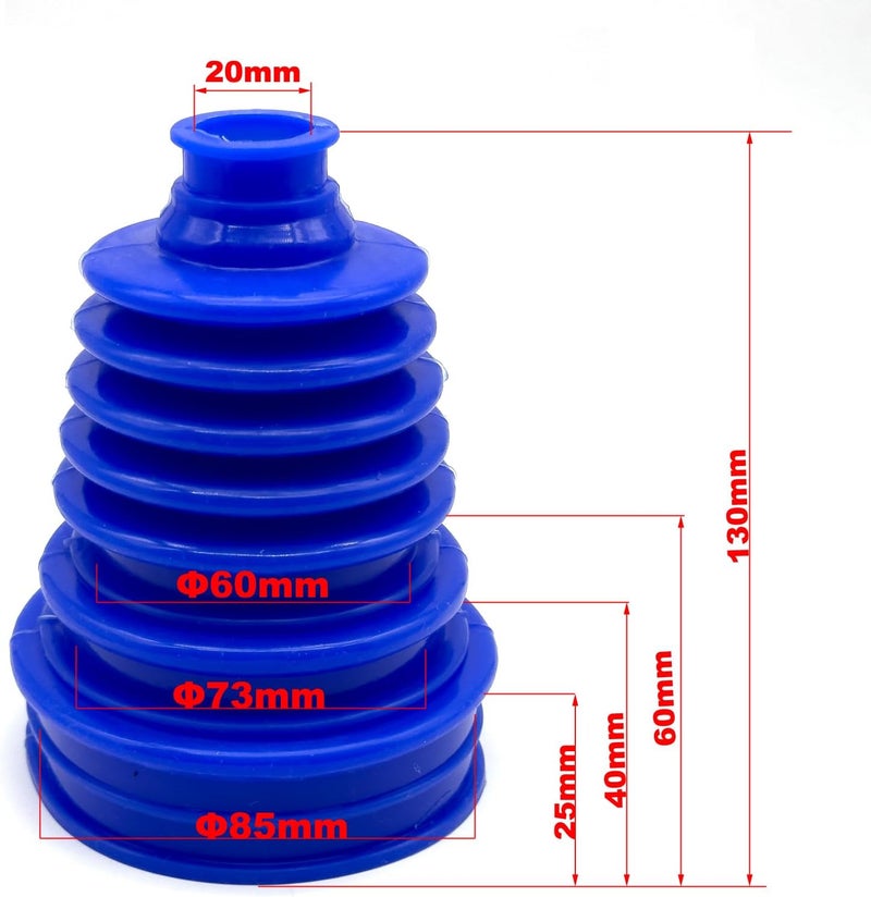 Carmoeignin Small Shaft Universal CV Boot Kit - Blue - Image 2