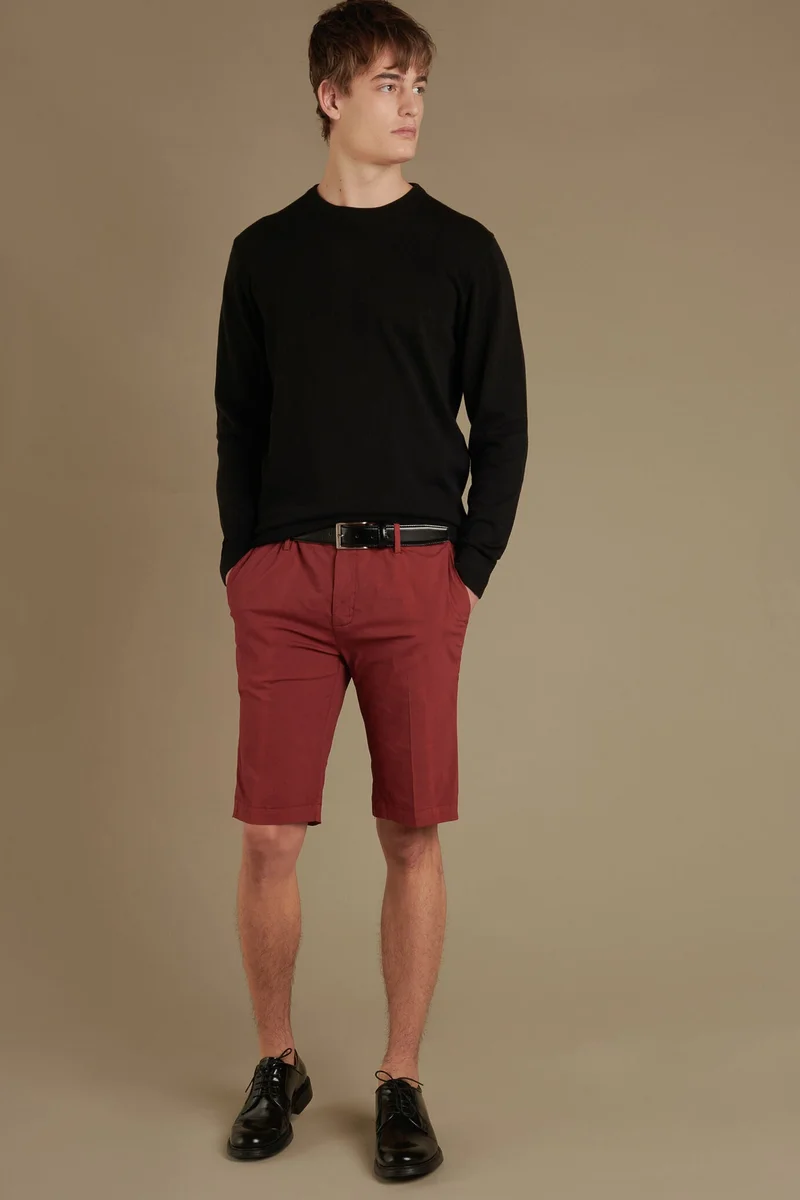 100% cotton chino bermuda - Mosto