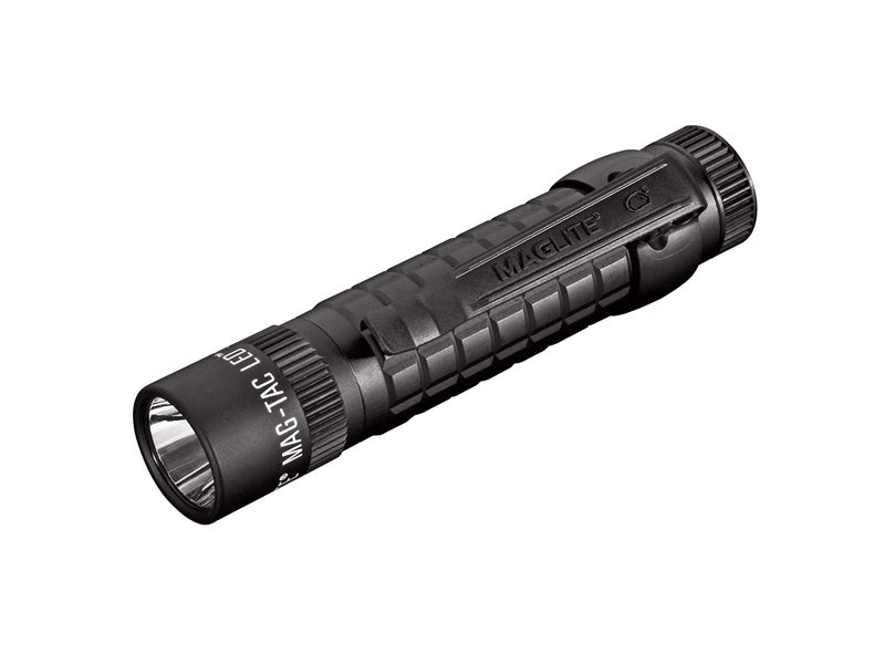 Maglite Mag-Tac LED 2-Cell CR123 Flashlight - Plain-Bezel, Matte Black - Image 1