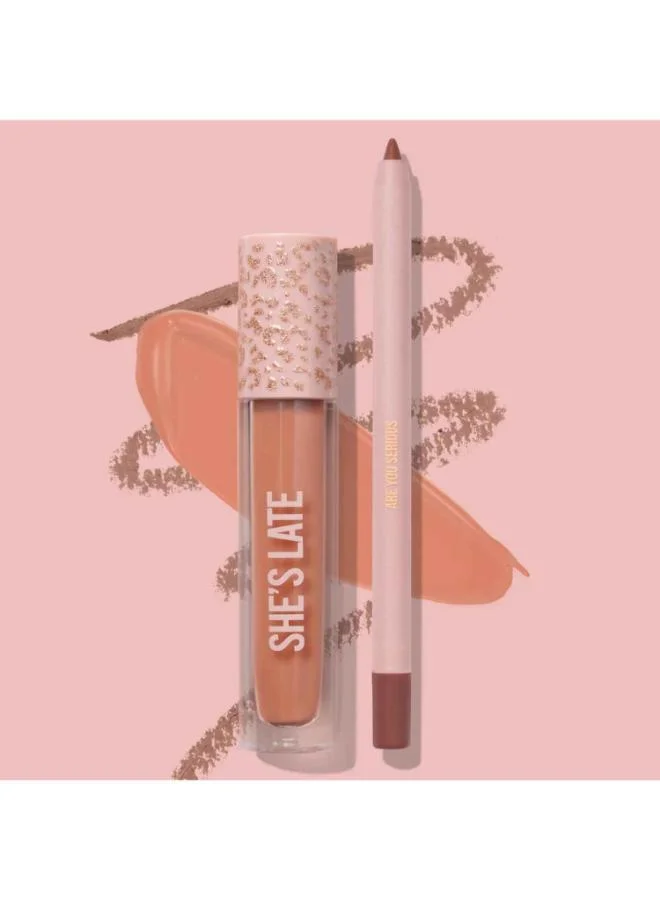 Beauty Creations Beauty Creations Availabilippy -Lip Duo Lip Pencil +Lip Gloss She'S Late