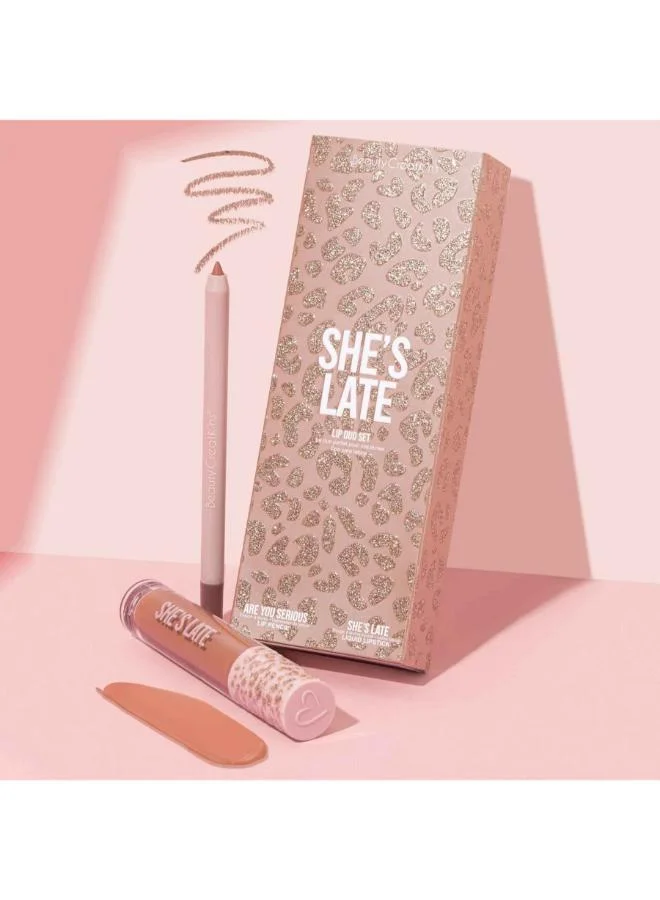 Beauty Creations Beauty Creations Availabilippy -Lip Duo Lip Pencil +Lip Gloss She'S Late