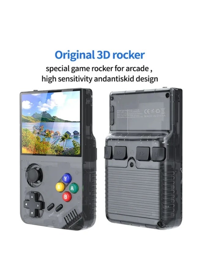 وحدة تحكم ألعاب محمولة M19 بشاشة IPS مقاس 3.5 بوصة ولوحة ألعاب ثلاثية الأبعاد مع بطاقة TF سعة 128 جيجابايت - أسود - Image 5