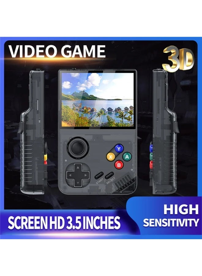 وحدة تحكم ألعاب محمولة M19 بشاشة IPS مقاس 3.5 بوصة ولوحة ألعاب ثلاثية الأبعاد مع بطاقة TF سعة 128 جيجابايت - أسود - Image 4