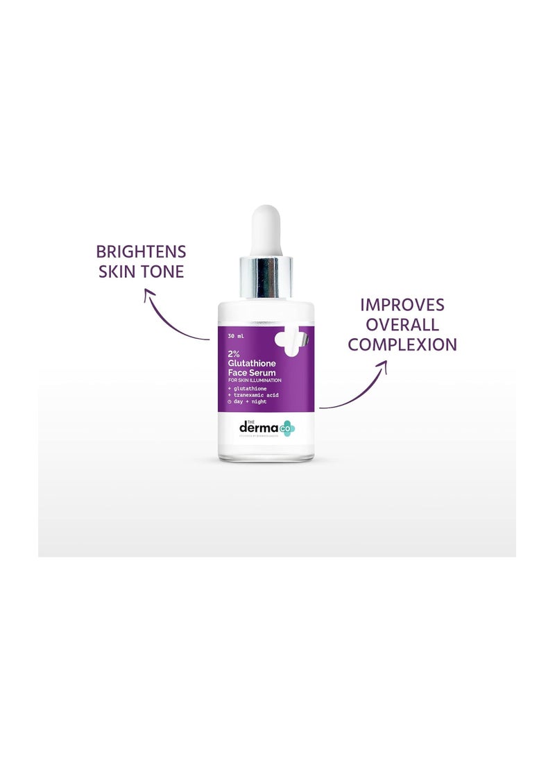 THE derma Co - 2% Glutathione Face Serum With Glutathione and Tranexamic Acid For Skin Illumination- 30 ml - Image 1