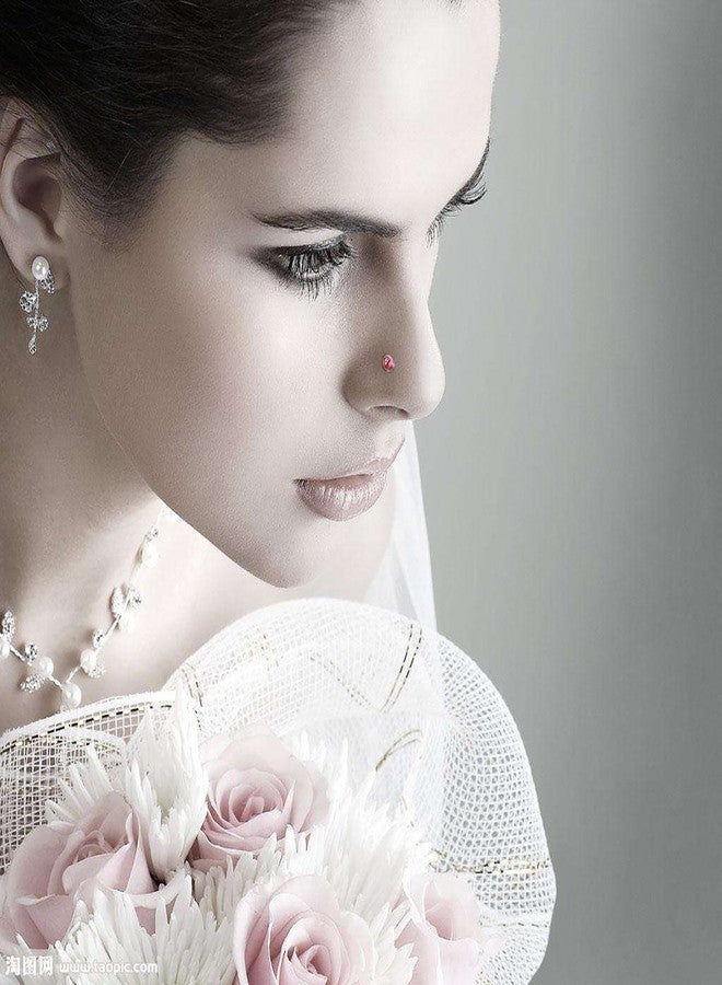 cnomg 20 pieces 316L Stainless Steel Rhinestone Nose Stud Rings Body Piercing- 10 Mixed Color 2.2 MM - Image 5