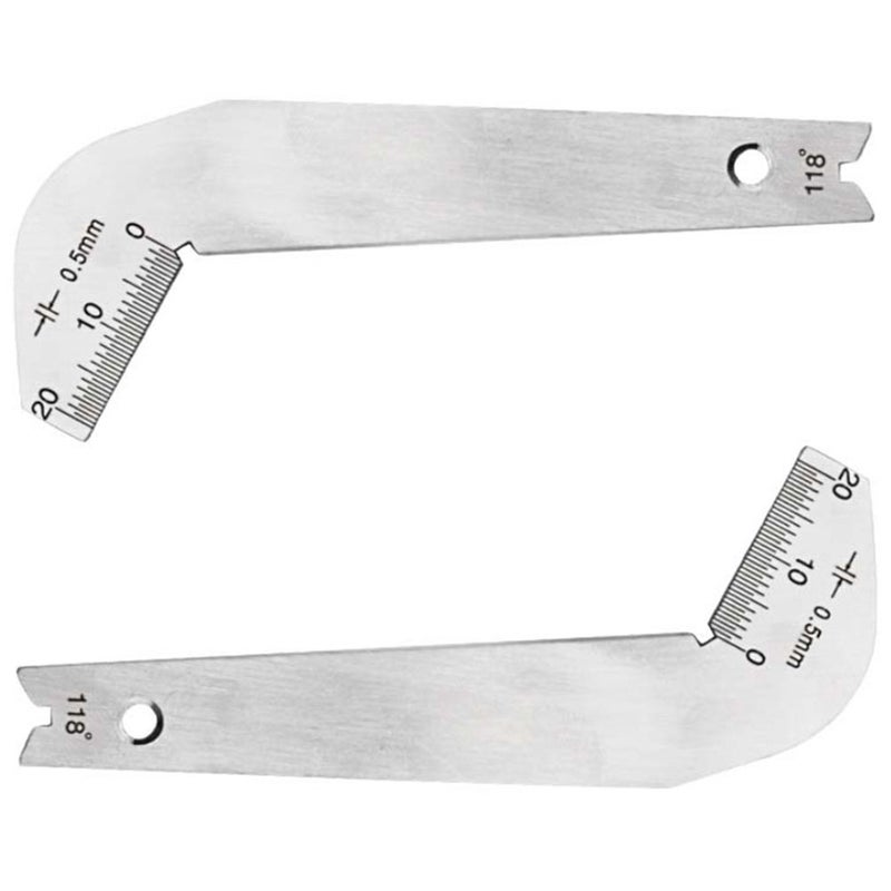 1pc 118 Degree Stainless Steel Drill Gauge Bit Pattern Drill Template Gauge Welding Inspect Tool Weld Drill ( ) - Image 4