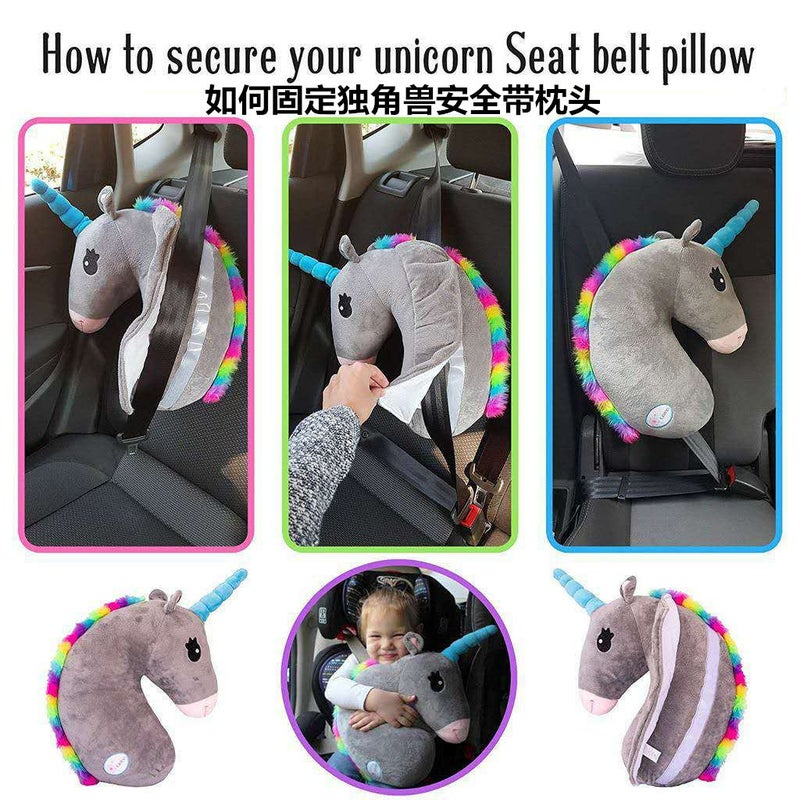 Unicorn Car Children'S Seat Belt Protective Cover Pillow Shoulder Guard Baby Sleeping Pillow Cartoon - Image 4
