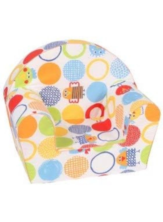 Delsit Toddler Arm Chair - Multicolor, Lightweight Foam Design