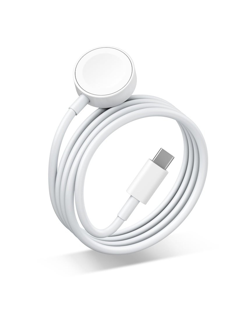 Harse - Upgraded Apple Watch Charger, Fast Charging USB C Watch Charger Cord Compatible for Apple Watch, Magnetic Cable Series 9/8/7/Ultra/Ultra2/SE2/6/5/4/3/2/1/SE1, Portable Type Cord, 3.28ft/1M - Image 1
