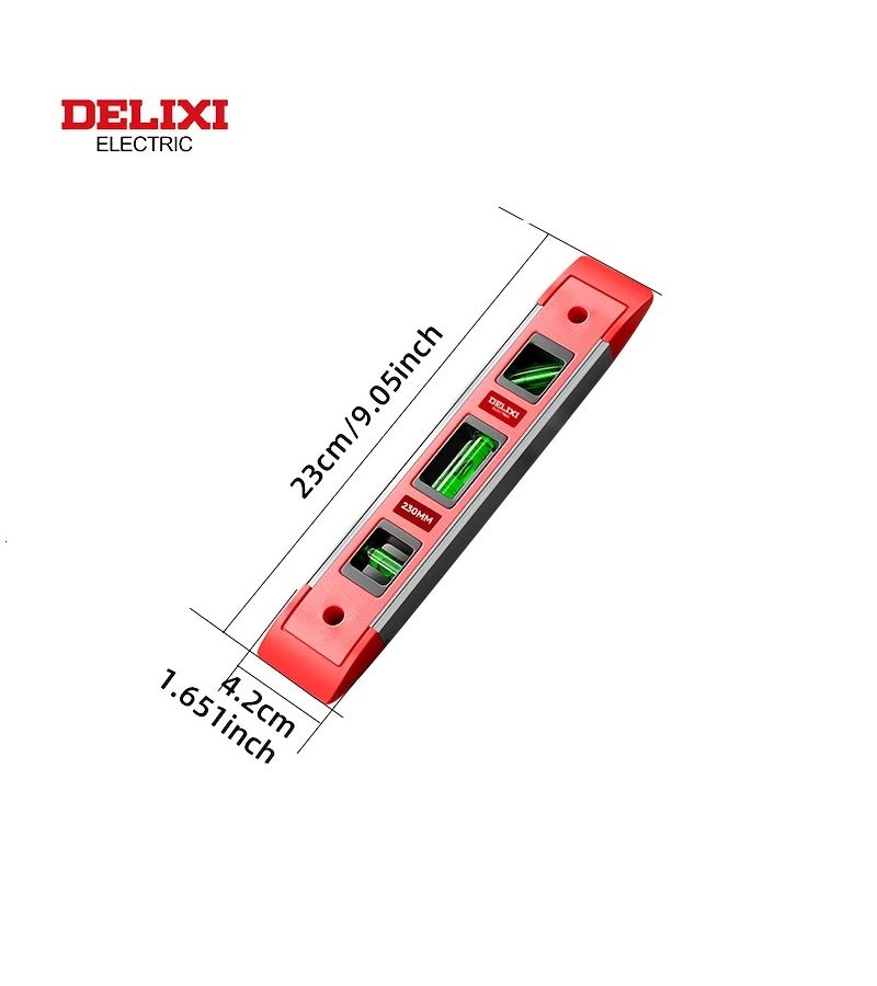 230mm High Precision Magnetic Spirit Level Ruler Portable Leveling Tool For Leveling Measuring Marking And Cutting - Image 4
