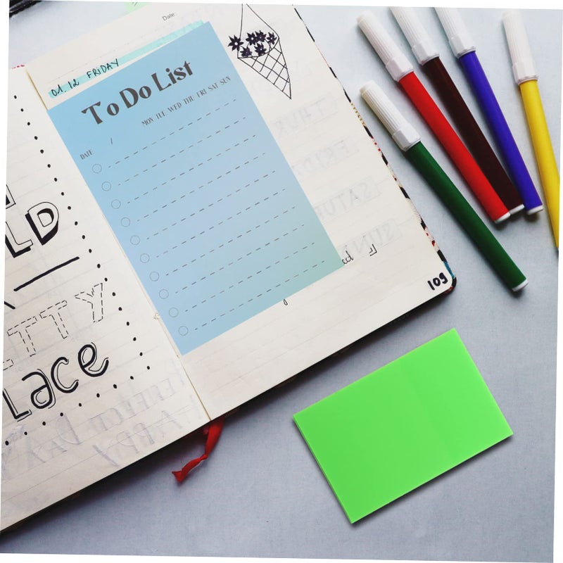 Strong Self Adhesive Memo Pads Bright Colors Note Stickers For Students Office Organization - Image 4