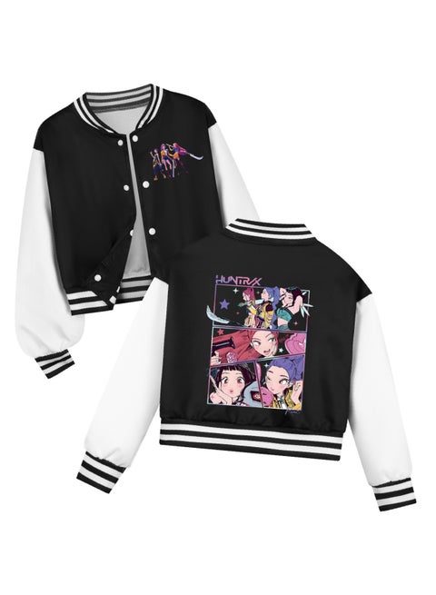 جاكيت قصير وواسع مستوحى من فرقة K-POP لصيد الشياطين، مثالي للإطلالات اليومية.