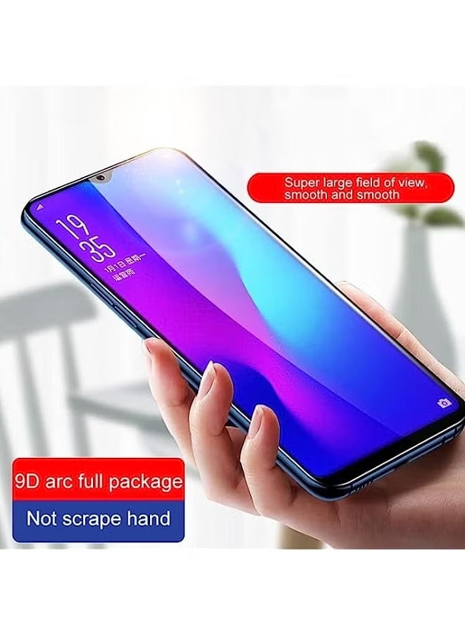 بروماس واقي شاشة من الزجاج المقسى متوافق مع سامسونج جالاكسي A24 ​​4G 9D غراء كامل شاشة كاملة من الزجاج المقسى - Image 3