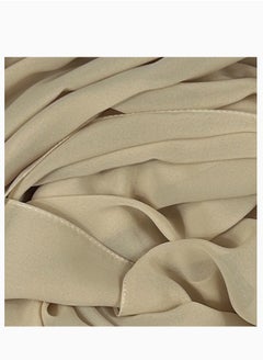 Perfectory PERFECTORY Women Lightweight Solid Chiffon Hijab Shawl Soft Premium Abaya Shawl Wrap Scarves, Long Bridal Hijab Scarf- Beige  - Image 2