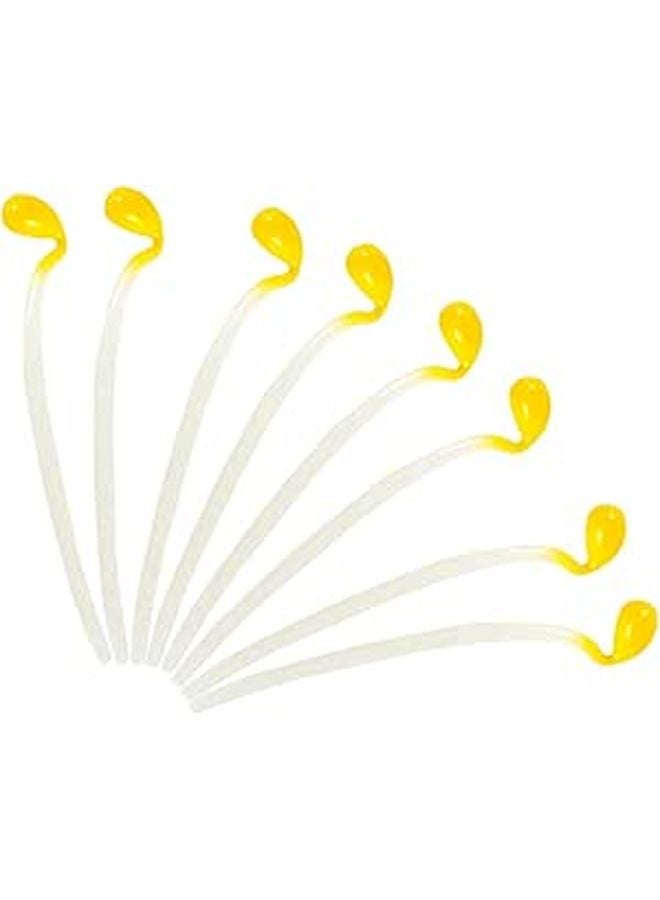 8 Pcs PVC Artificial Bean Sprouts Vegetable Models Yellow Kitchen Home Decoration Photo Props - Image 1