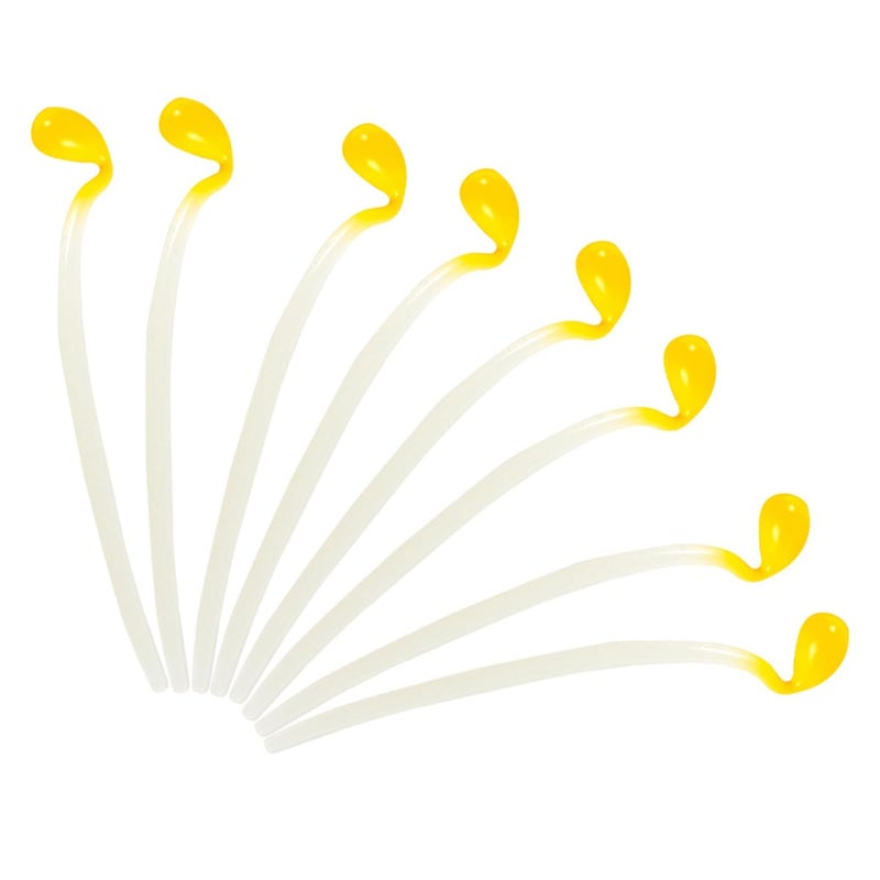 8 Pcs PVC Artificial Bean Sprouts Vegetable Models Yellow Kitchen Home Decoration Photo Props - Image 2