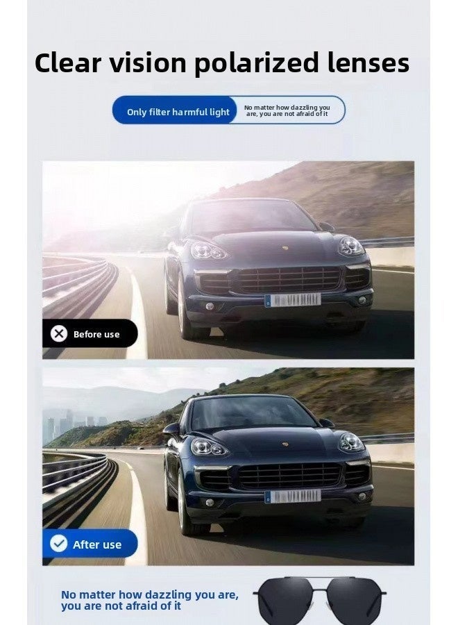 نظارات شمسية رياضية كلاسيكية للرجال مضادة للأشعة فوق البنفسجية - Image 5