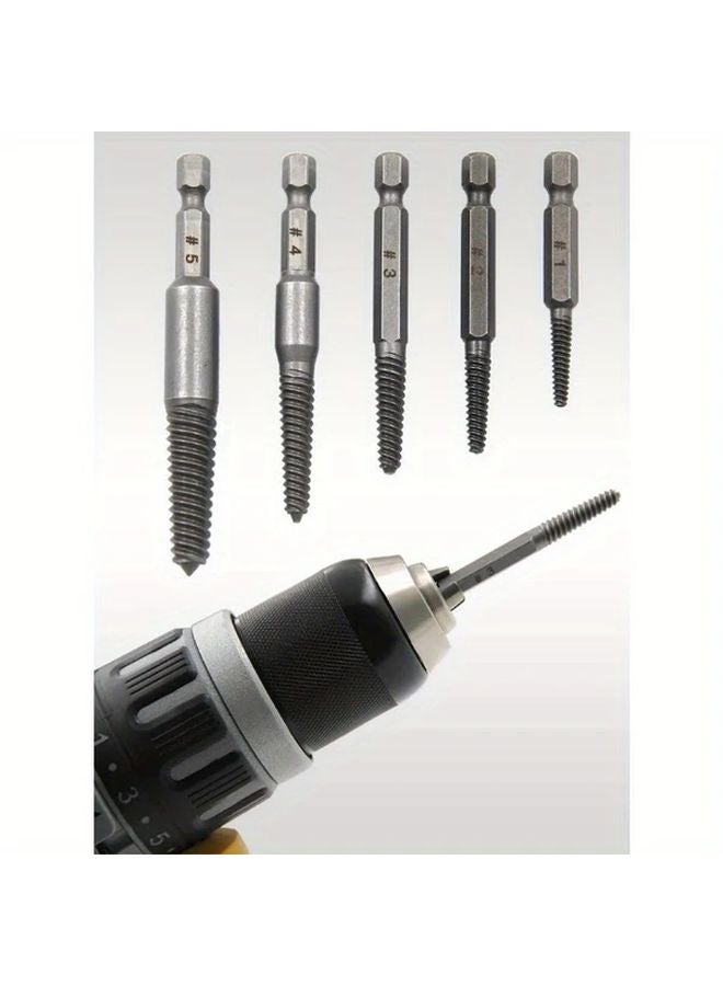 10pcs Hexagon Handle Extractor Set High Speed Steel Screw Bolt Remover Kit - Image 4