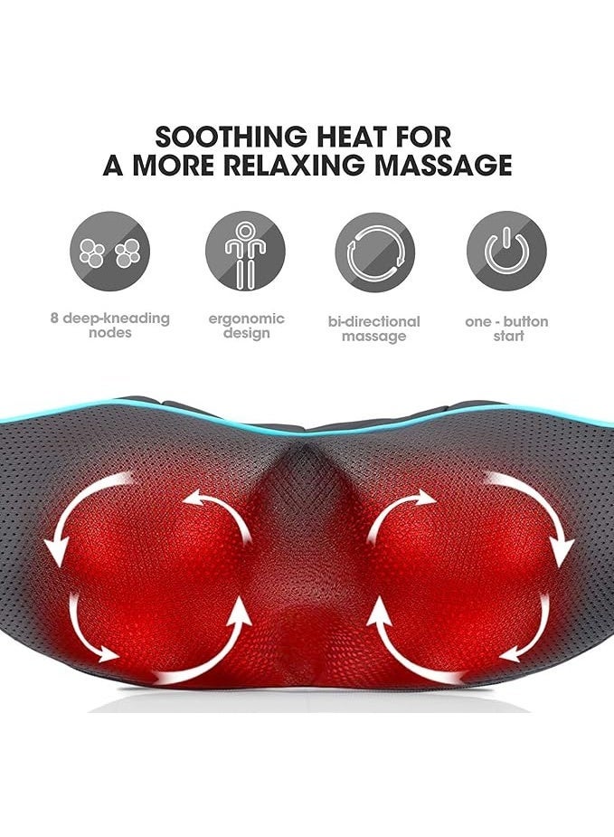 MAGIC MAKERS MagicMakers Neck Massager with Heat - Electric Shiatsu Deep Kneading Back Massage for Neck Pain, Shoulder, Waist - Image 5