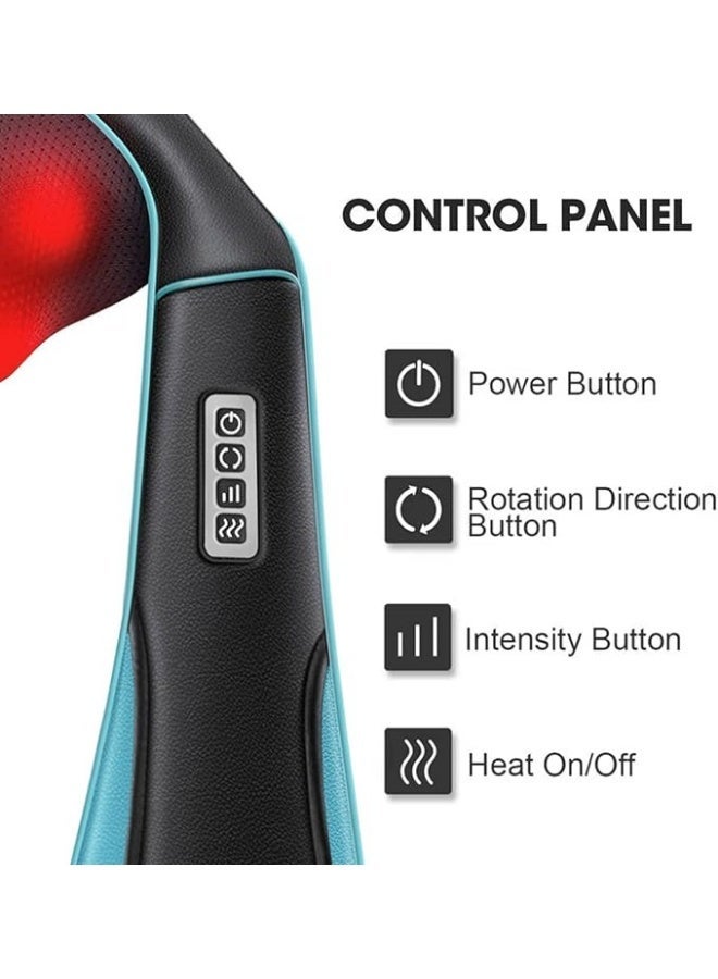 MAGIC MAKERS MagicMakers Neck Massager with Heat - Electric Shiatsu Deep Kneading Back Massage for Neck Pain, Shoulder, Waist - Image 4