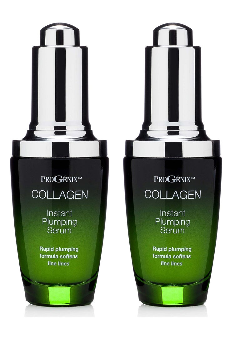 Progenix - ProGenix Collagen Face Serum Skin Care Moisturizer Booster. Instant Plumping Serum With Hyaluronic Acid To Plump Fine Lines. 1 Fl Oz (Pack of 2) - Image 1