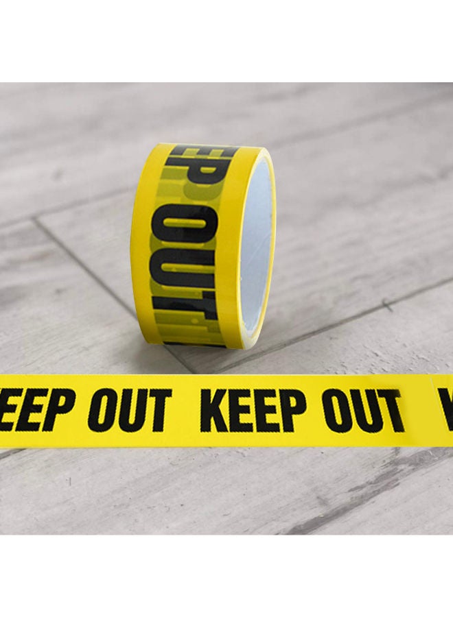 NIBEMINENT Hazard Barrier Safety Caution Tape Yellow/Black - Image 3