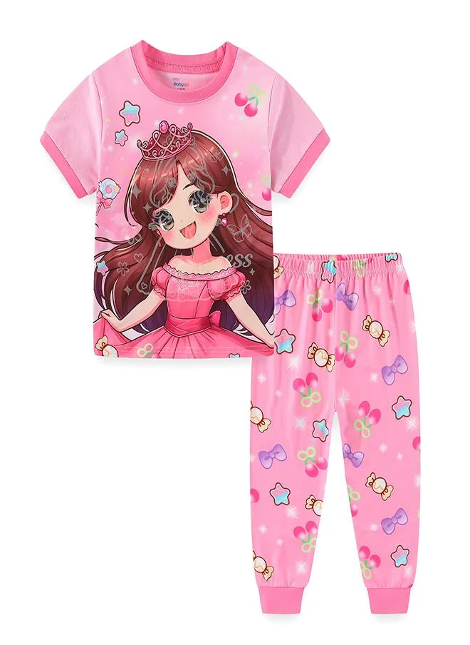 بيبي كلو Sparkling Princess in Pink Dress Pajama Set