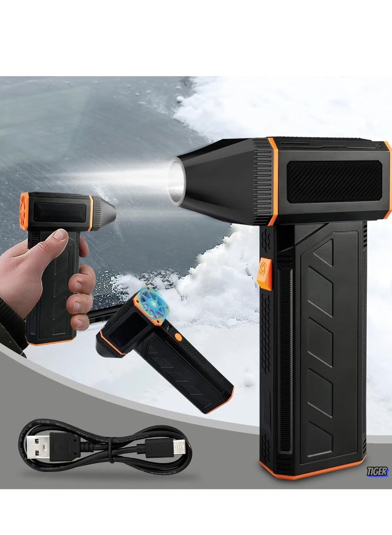 TIGER Super Power Turbo Fan Cordless Air Blower – High-Performance Compressed Air Cleaning Tool for Laptop, Keyboard, PC, Car Interior, and Electronics – Rechargeable Cordless Design for Powerful Dust Removal  - Image 2