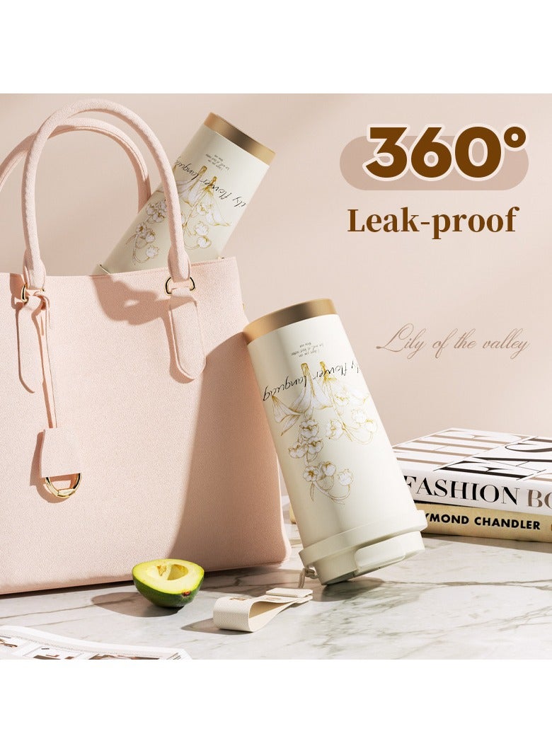 general Ceramic liner 316 stainless steel lily of the valley coffee cup - Image 5