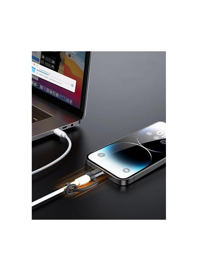 erorex USB C Type C to Lightning Adapter, Fast Charging for iPhone and iPad Pro/Air/Mini with Data Sync and Anti-Lost Loop, Not for Audio/OTG/Headphone (Black) - Image 4