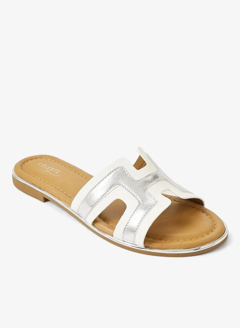 سيليست Women Panel Detail Flat Sandals