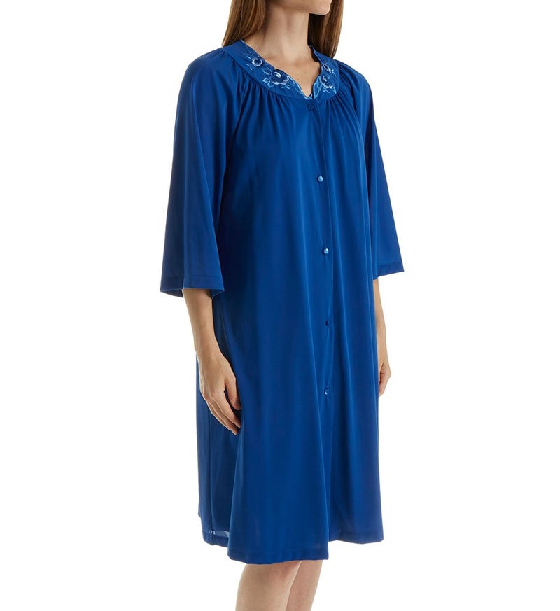 Shadowline Women's Petals 3/4 Sleeve 41 Inch Waltz Coat, Sea Foam, Small - Image 2