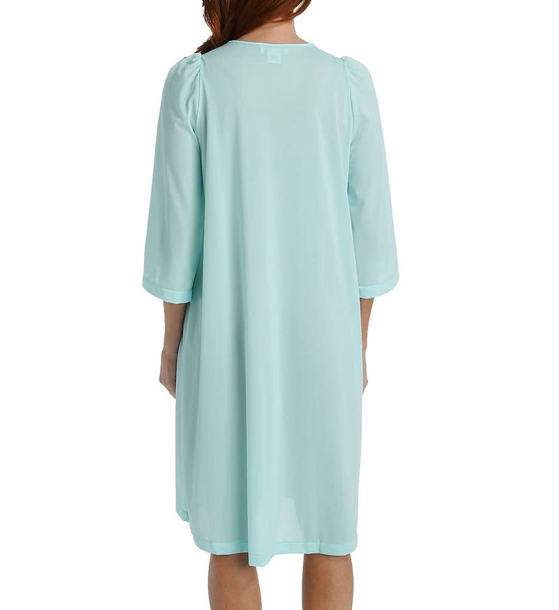 Shadowline Women's Petals 3/4 Sleeve 41 Inch Waltz Coat, Sea Foam, Small - Image 4