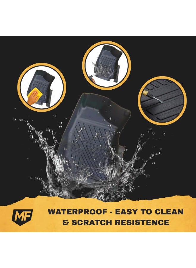 MOTOR FIT Floor Mats for Suzuki Jimny 3-Door 2018–2026 | All-Weather TPE Mats | Custom Fit 3D Design | Waterproof, Anti-Slip, Easy to Clean | Full Interior Protection - Image 5