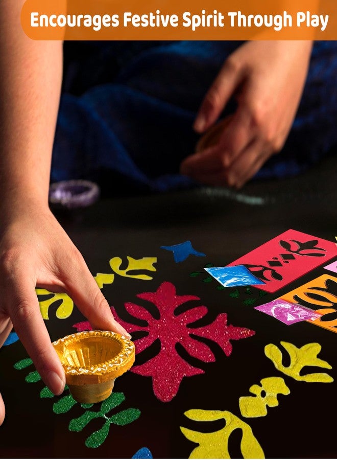 jackinthebox Diwali Decoration Craft Kit for Kids & Adults, Great Diwali Gift for Girls Boys 5 Years and up, 4 Activities - Rangoli, Shubh Labh Door Greetings, Diwali Lantern & Diwali Story Book - Image 5