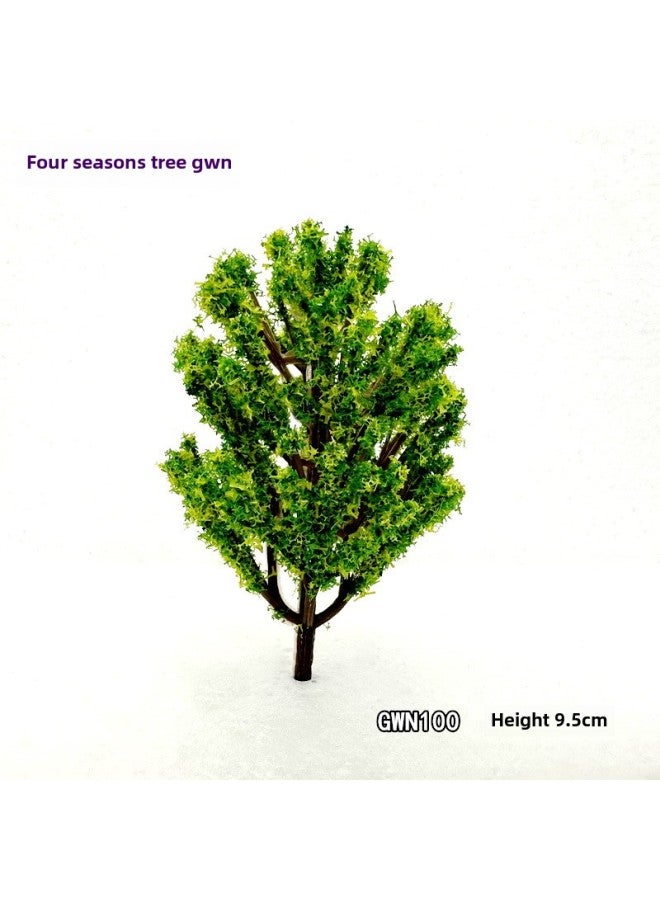 Four Seasons Tree Mixed Green Series Micro Landscape Simulation Model Decorative Tree Plastic Rod Small Tree Sand Table Building Model-Color:Four Seasons Trunk 6cm  - Image 3
