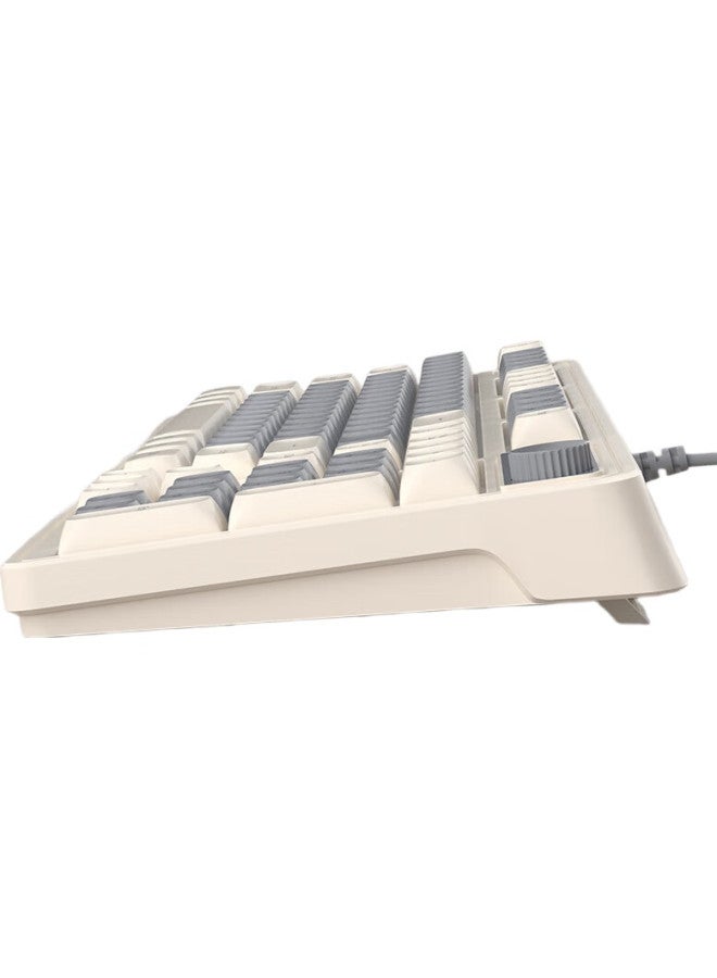 Magegee Gk980 Gaming And Office Keyboard And Mouse Set, 98-Key Mechanical Feel Keyboard, Rgb Backlit Assembly Mixed Keyboard, Desktop And Laptop Keyboard And Mouse, Beige-Gray - Image 3