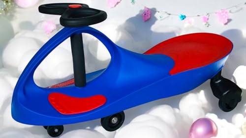 Brunte Mama Swing Car/Magic Car Ride-On Toy Car for Kids (Blue, 1-12 Year Old) Blue Color, Panda Car (No Light, No Sound, Simplified Premium Design Strong & Durable Toys) - Image 1