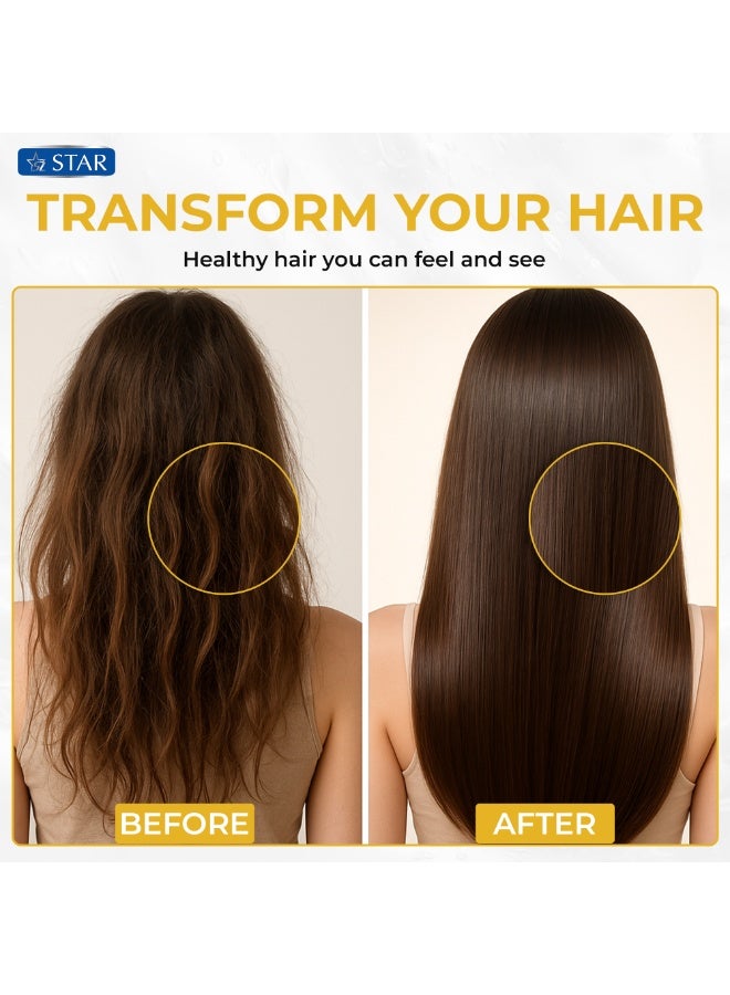 SZ Star Organic Almond Oil For Hair Growth – Daily Moisturizing Hair Oil – Nourishing & Hydrating Formula for Soft, Shiny Hair – Repairs Damage, Controls Frizz, and Boosts Hair Health – For All Hair Types (200ml) - Image 5