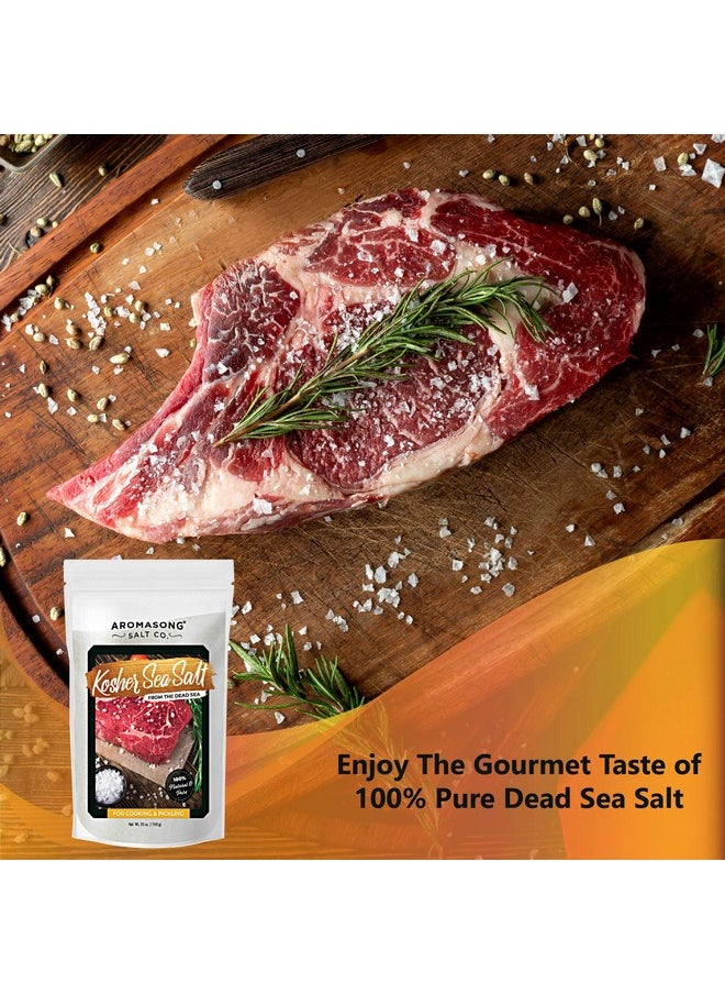 Aromasong Aromasong 100% Natural Sea Salt, Kosher Salt Grain, Large Bulk 2.43 Lb Resealable Bag, All Natural, Unrefined, Gluten Free, Grinder Refill, Sea Salt for Daily Cooking or To Use as Pickling Salt…  - Image 2