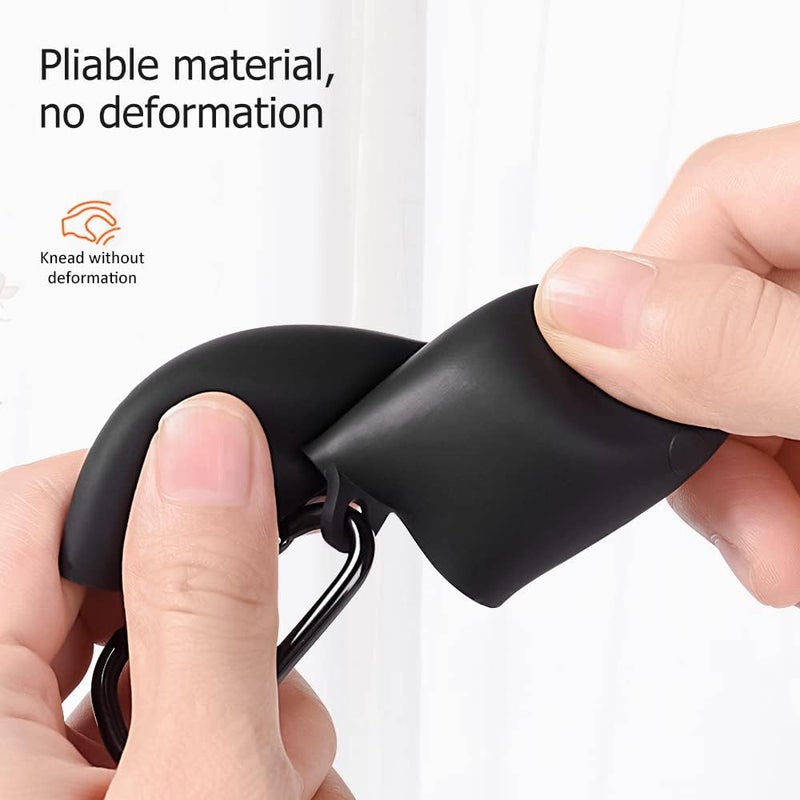 سجيت غطاء حماية ناعم من السيليكون لسماعات Huawei FreeBuds SE 4 ‏ANC مع سلسلة مفاتيح ‏(أسود) - Image 3
