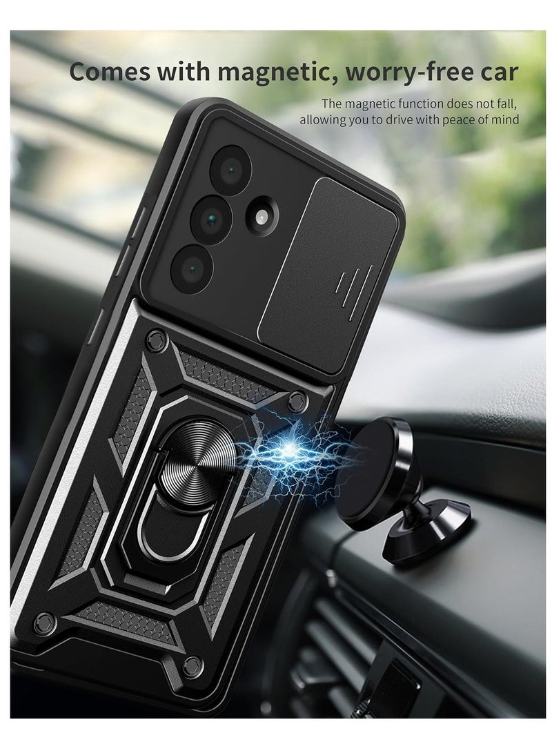 Phone Cover for Samsung Galaxy A56 5G with Slide Camera Cover Protective Phone Case with Magnetic Car Mount Holder  - Image 2