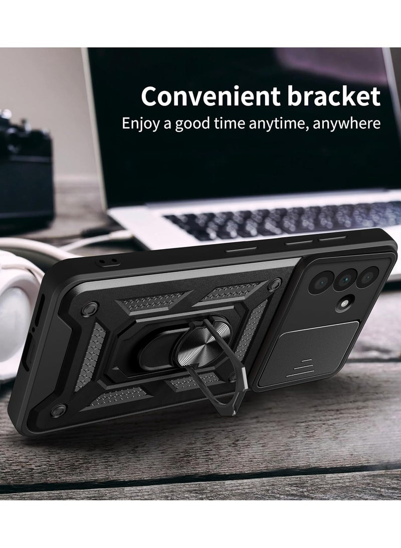 Phone Cover for Samsung Galaxy A56 5G with Slide Camera Cover Protective Phone Case with Magnetic Car Mount Holder  - Image 4