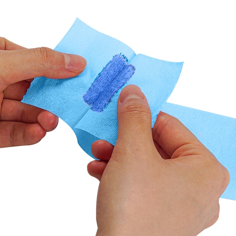 Hair cutting and neck protection scarf, disposable scarf paper  blue  100PC - Image 4