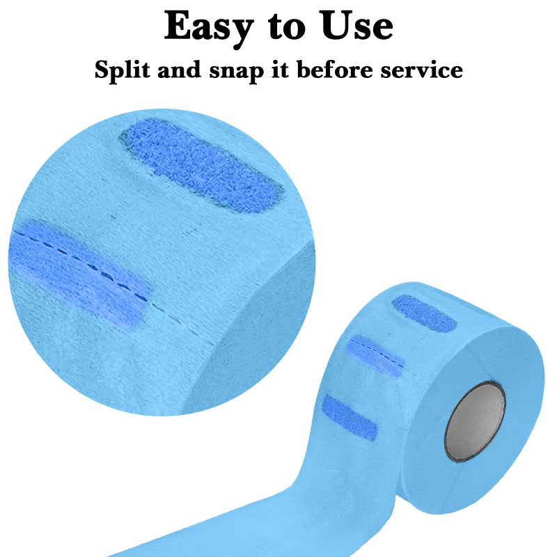 Hair cutting and neck protection scarf, disposable scarf paper  blue  100PC - Image 3