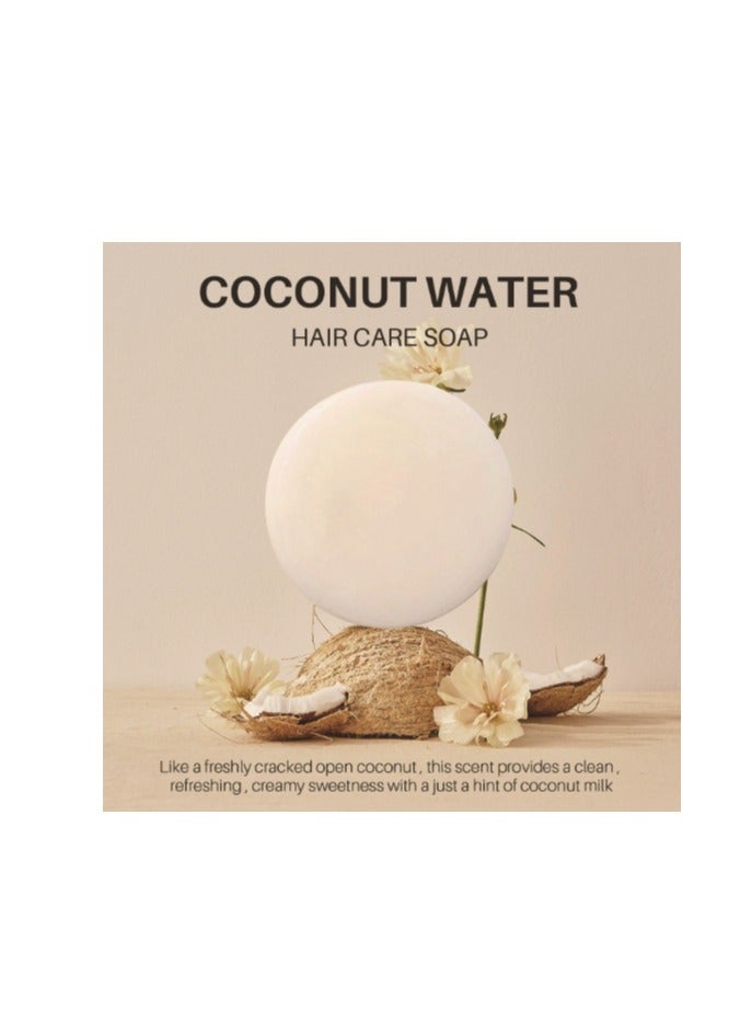 MIAOFUTONG Coconut Shampoo Bar,White Solid Shampoo Bar,Natural Organic Coconut Soap Bar 70g,Deeply Nourishing,Anti Hair Loss Shampoo for Women & Men,With Coconut Oil, Jojoba Oil - Image 3