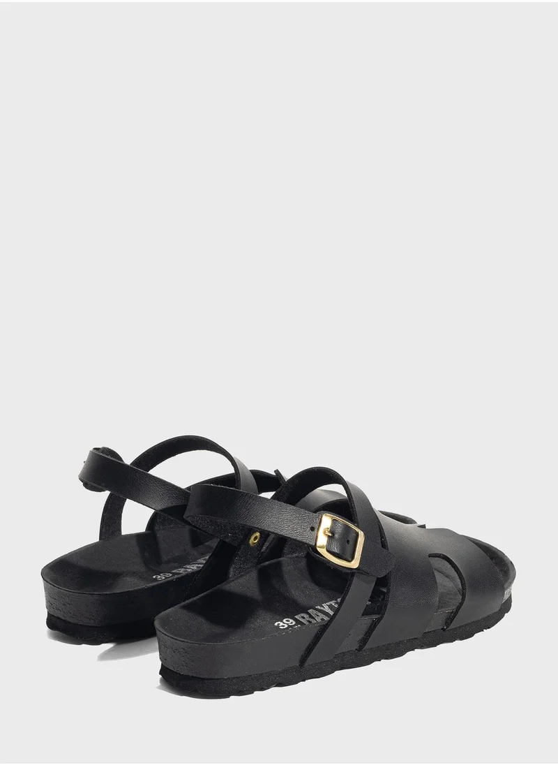 BAYTON Warhol Multi Strap Wedge Sandals