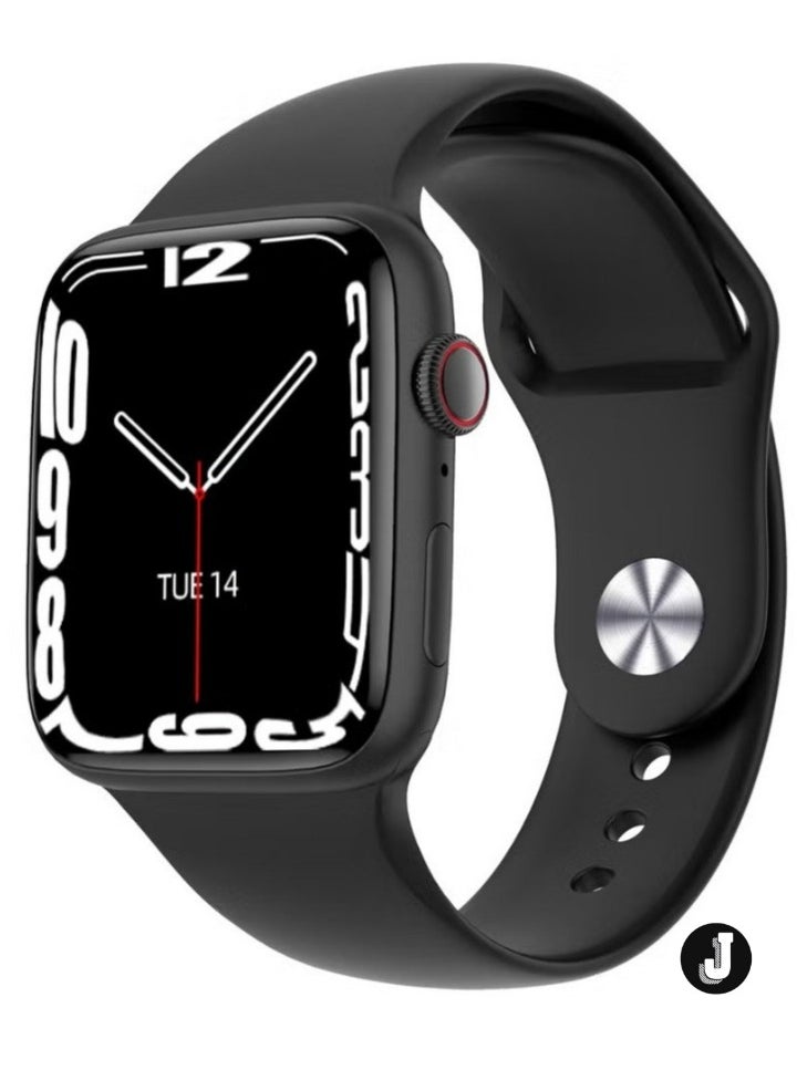 JAJEEK "Mini 36MM Smart Watch for Ladies & Girls – Includes 2 Pairs of Straps & Wireless Charger, Sleek Black Design" - Image 1